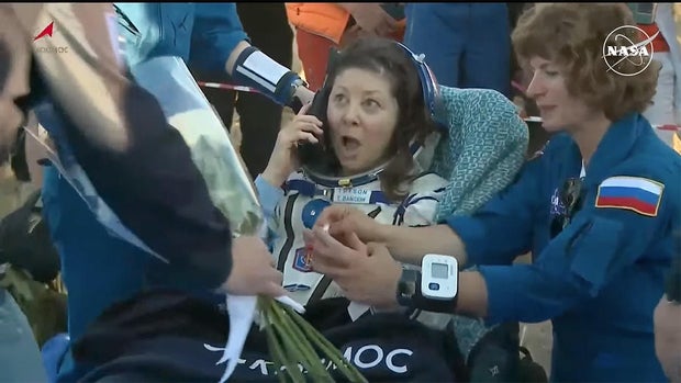 2 cosmonauts, NASA astronaut return to Earth after marathon mission - KTSA