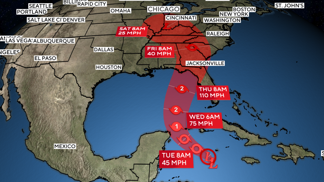 Storm that could become Hurricane Helene forecast to rapidly intensify on its way to Florida's Gulf Coast