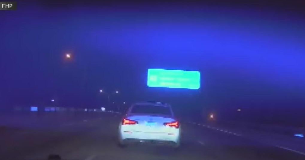 Video shows wild high speed FHP chase of driver on I-95