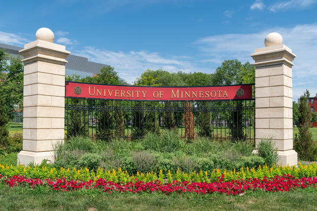 Entrance Sign near Stadium Village on the campus of the University of Minnesota 