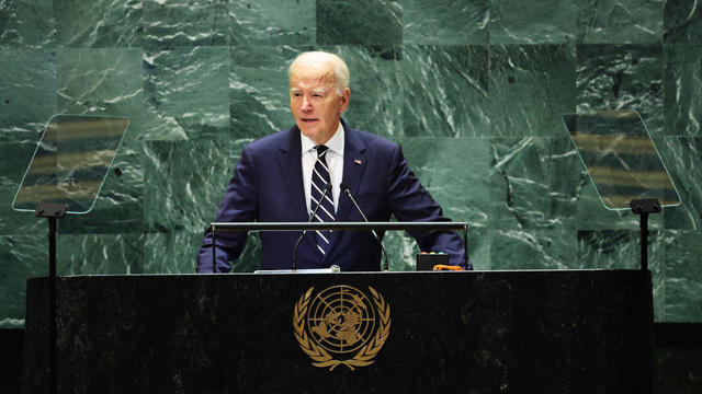 President Biden speaks during the United Nations General Assembly on Sept. 24, 2024, in New York. 