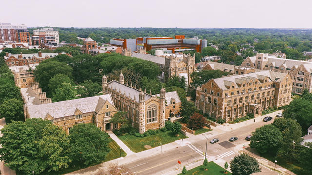 Law Quadrangle university of Michigan Ann Arbor Aerial view 