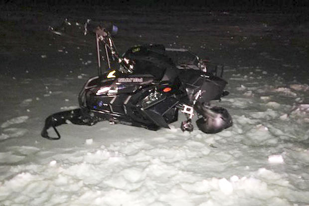 Black Hawk Snowmobile Crash 