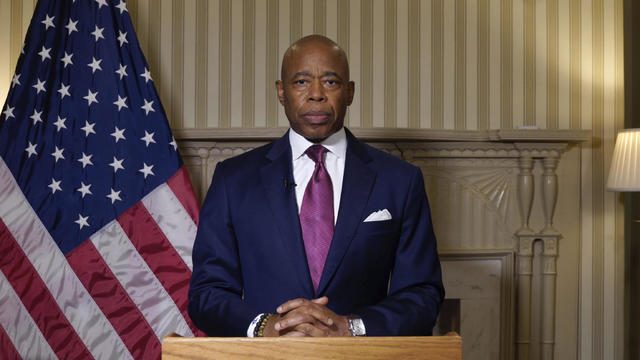 New York Mayor Eric Adams Hold Media Availability At City Hall 