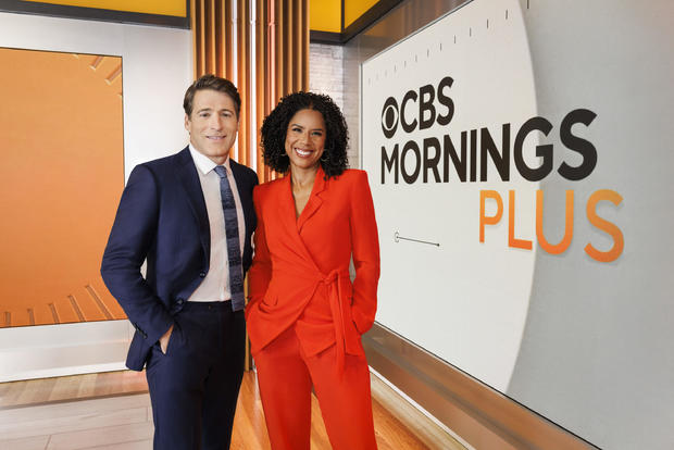 Tony Dokoupil and Adriana Diaz, co-hosts of "CBS Mornings Plus, 