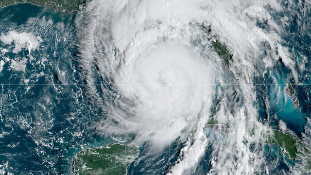 Hurricane Helene moves through the Gulf of Mexico in a satellite image captured at 10 a.m. ET, Sept. 26, 2024. 