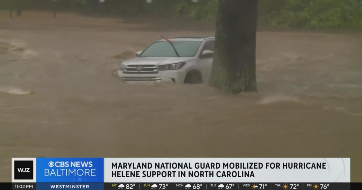 Maryland National Guard deploys to North Carolina to aid in tropical storm relief efforts