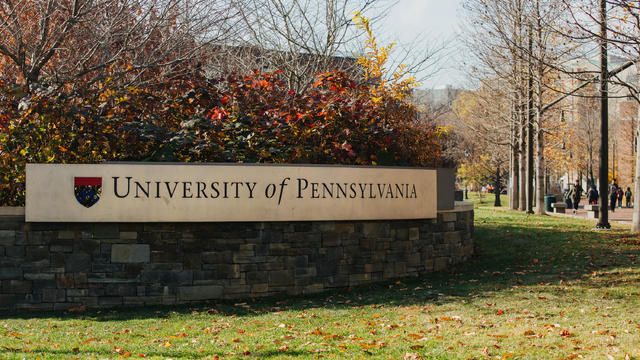 University Of Pennsylvania campus sign 