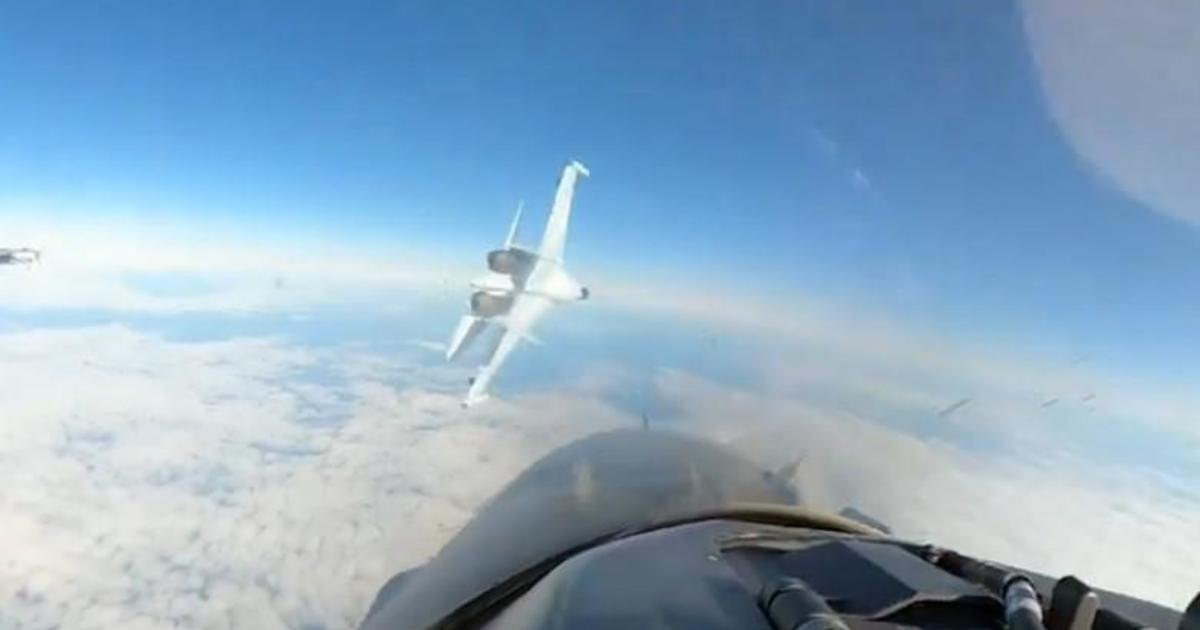 Dramatic video shows Russian fighter jet flying dangerously close to aircraft off Alaska, NORAD says