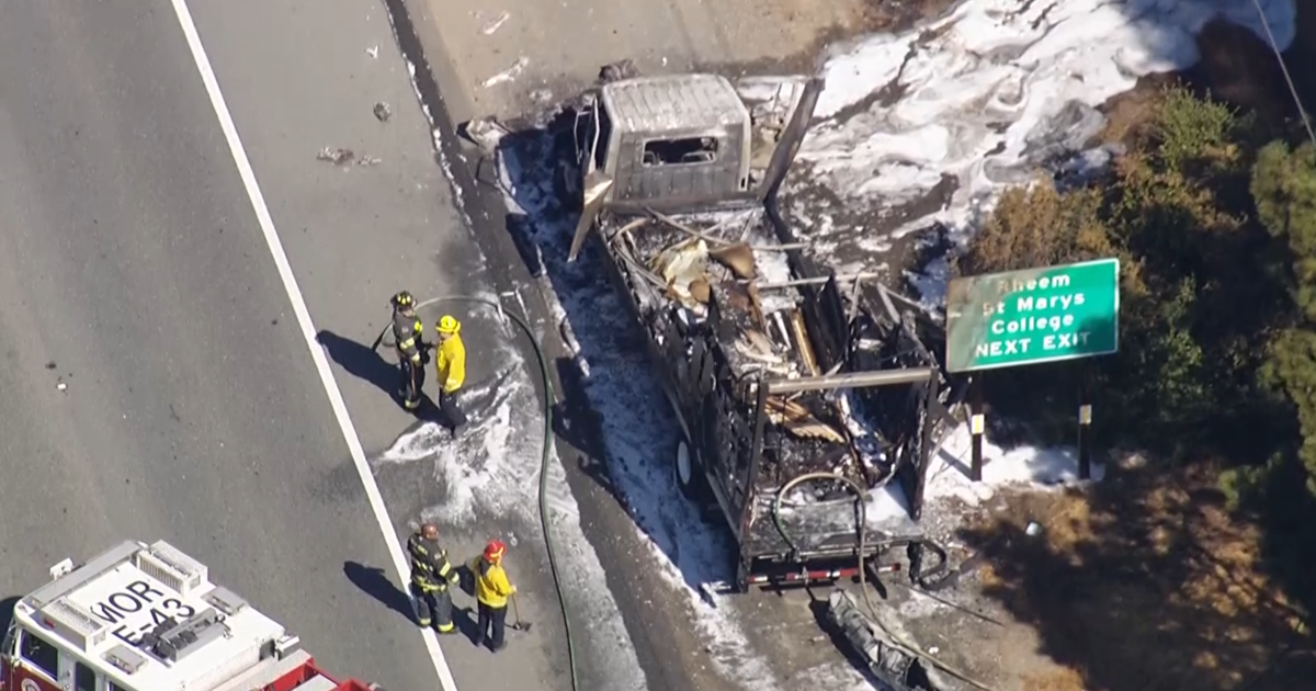 Truck Trailer Fire Closes Westbound Loop 303