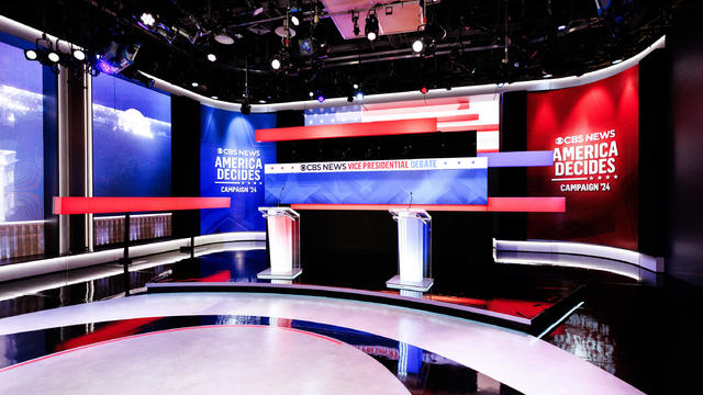 CBS News 2024 Vice Presidential Debate Stage Set 