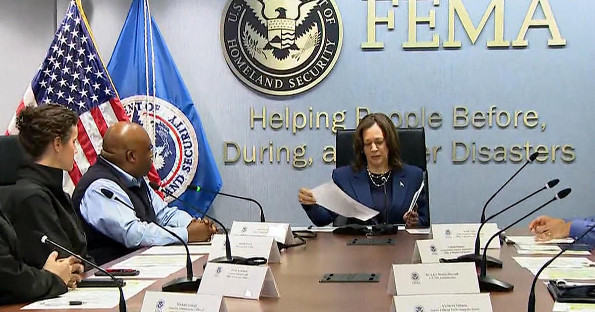 Harris briefed by FEMA while Trump tours damage of Hurricane Helene in Georgia