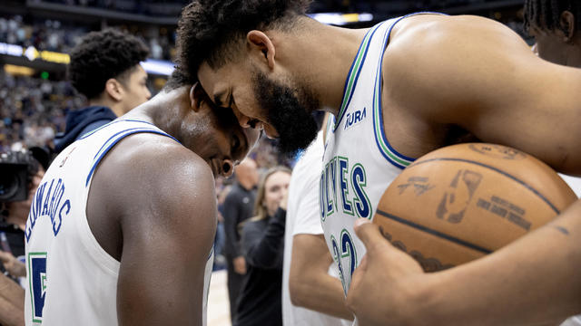 Anthony Edwards and Karl-Anthony Towns, Minnesota Timberwolves 