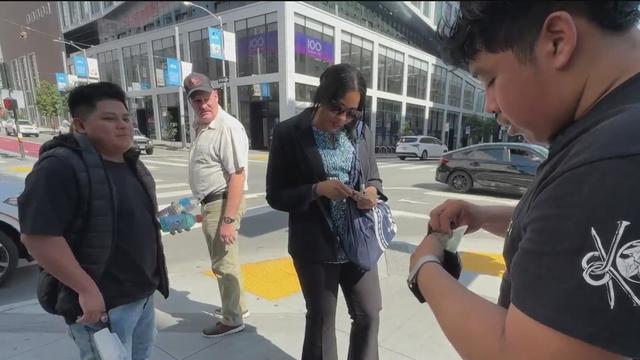 CCSF student sells water to hot tourists 