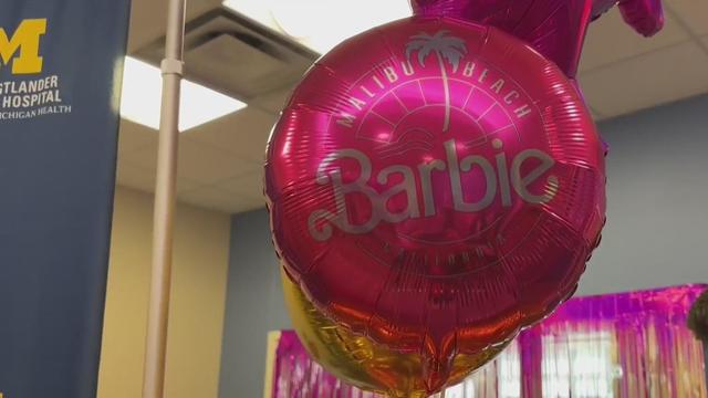 Patients at Mott Children's Hospital in Ann Arbor enjoy "Barbie" themed party 