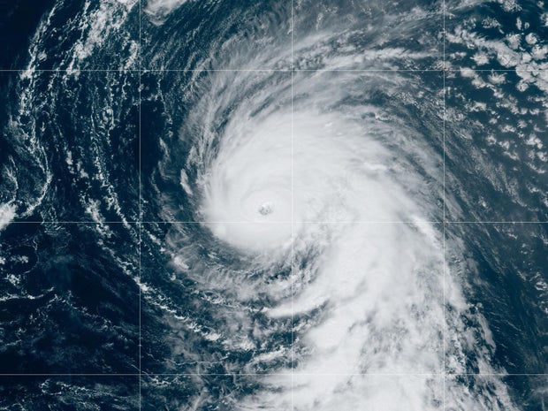 Hurricane Kirk is seen in the Atlantic Ocean in a satellite image captured at 10:30 a.m. EDT, Oct. 3, 2024.