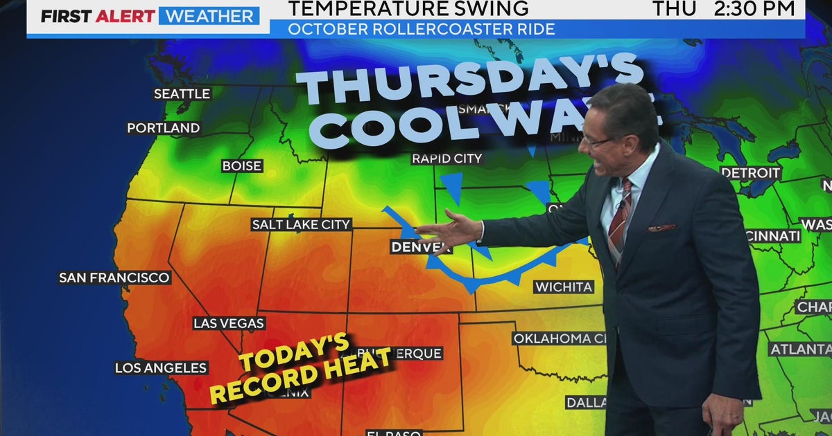 Brief cool down Thursday with possible record high this weekend - CBS ...