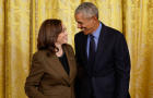 Vice President Kamala Harris and former President Barack Obama 