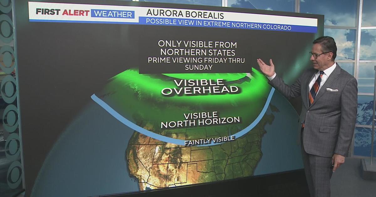 Northern light visible in extreme northern Colorado up into Wyoming