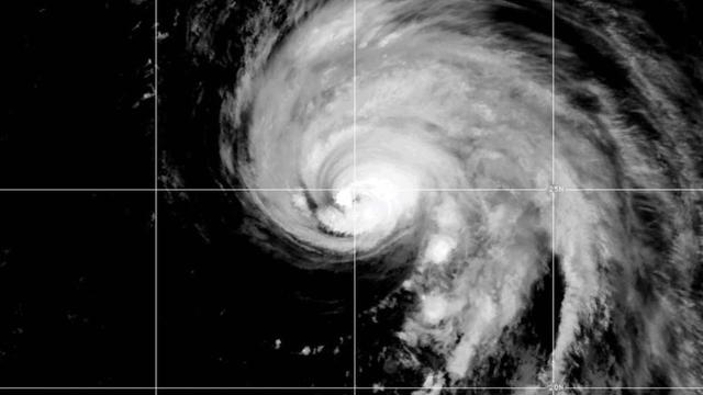 Hurricane Kirk is seen in the Atlantic Ocean in a satellite image captured at 8:50 a.m. EDT, Oct. 4, 2024. 