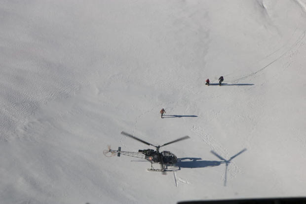 British and U.S. climbers are rescued at the location given as Uttarakhand 