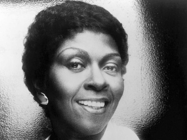 American singer Cissy Houston is seen in 1977.