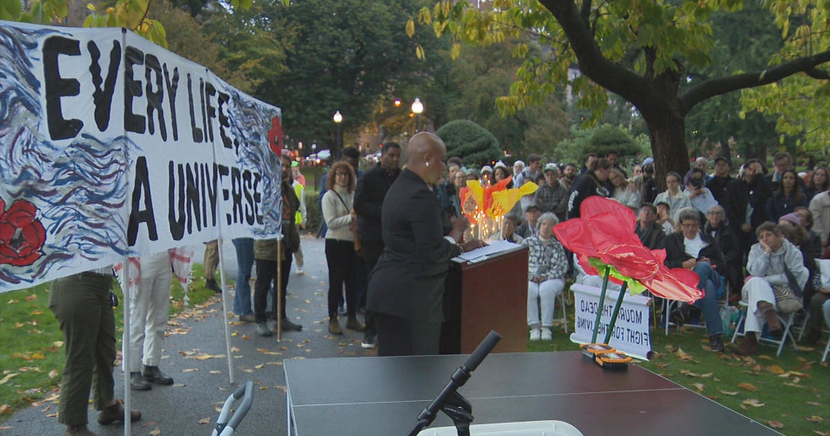 Hundreds gather in Boston to mark one year since Hamas attack on Israel