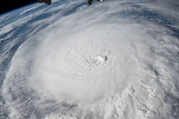 Photo from the International Space Station shows Hurricane Milton