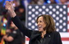 Vice President and Democratic presidential candidate Kamala Harris arrives for a campaign event at the Dort Financial Center in Flint, Michigan, October 4, 2024. 