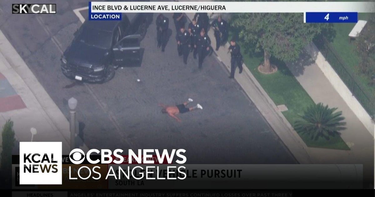 Police detain stolen vehicle suspect in Culver City - CBS Los Angeles