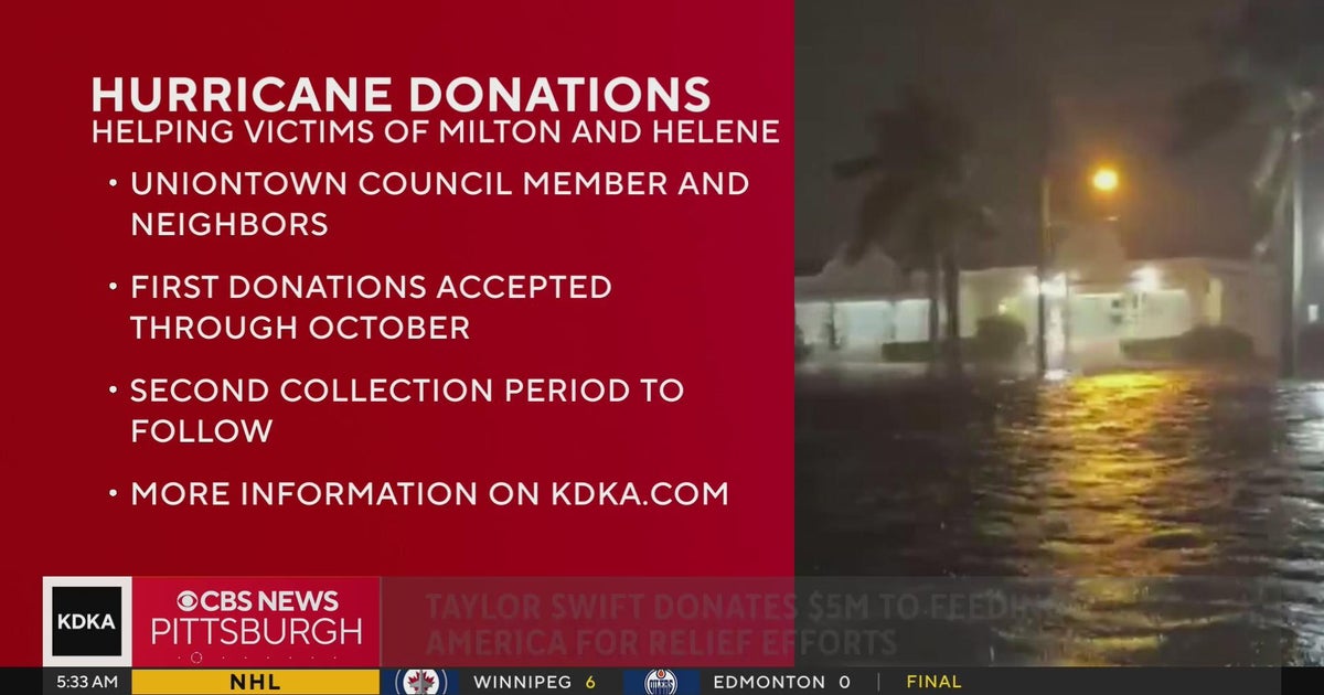 Uniontown council collecting donations for hurricane victims CBS