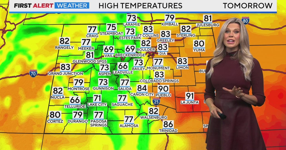 Cooler for Colorado and Denver by Sunday - CBS Colorado