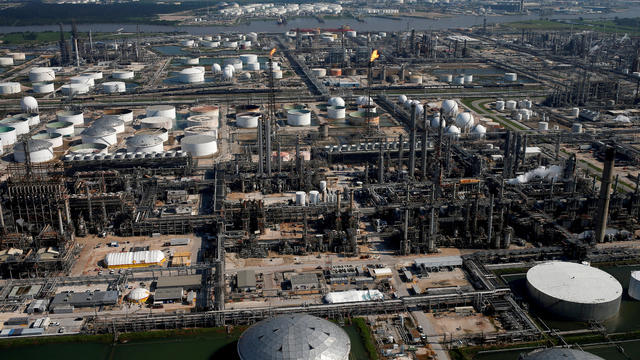 FILE PHOTO: An aerial view of the Deer Park Manufacturing Complex is seen in Deer Park, Texas, 