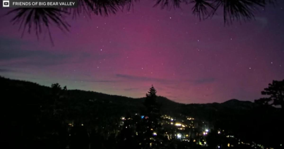 Northern lights make rare appearance in Southern California sky CBS