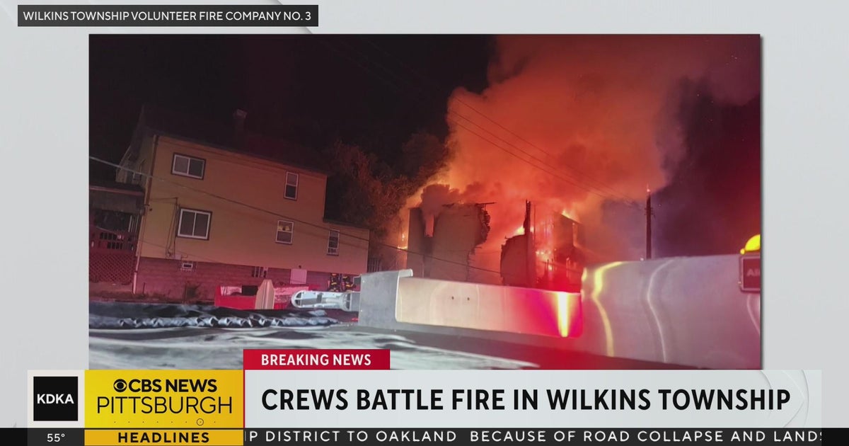 Fire breaks out at Wilkins Township home - CBS Pittsburgh