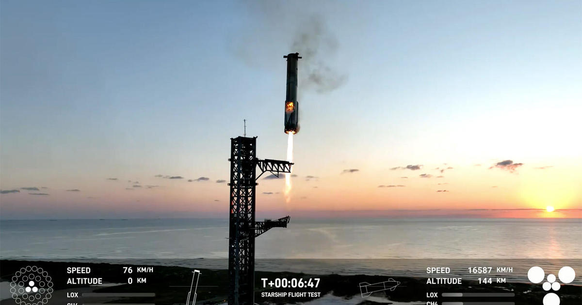 SpaceX achieves unprecedented feat and grabs descending rocket with mechanical arms