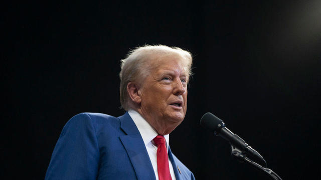 Former President Donald Trump speaks during a campaign rally on Oct. 13, 2024, in Prescott Valley, Arizona. 