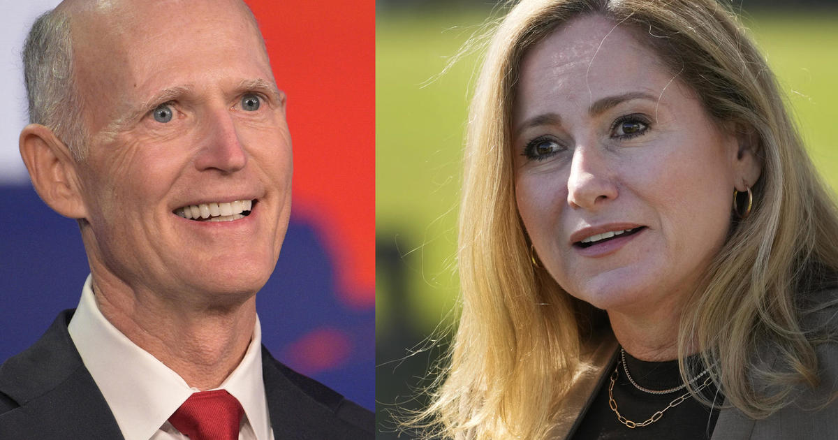 Rick Scott and Debbie Mucarsel-Powell are running against each other in the 2024 Senate election in Florida