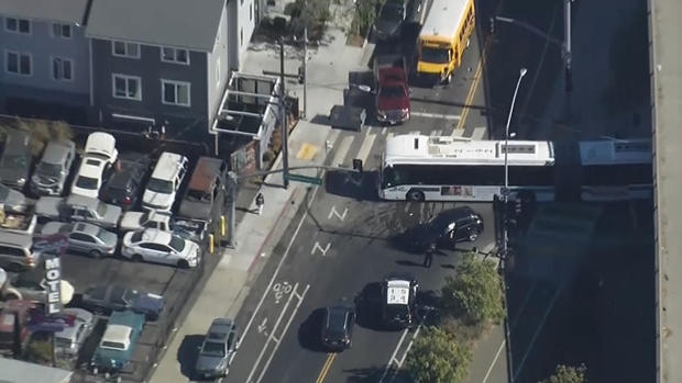 Berkeley police pursuit crash scene in Oakland 