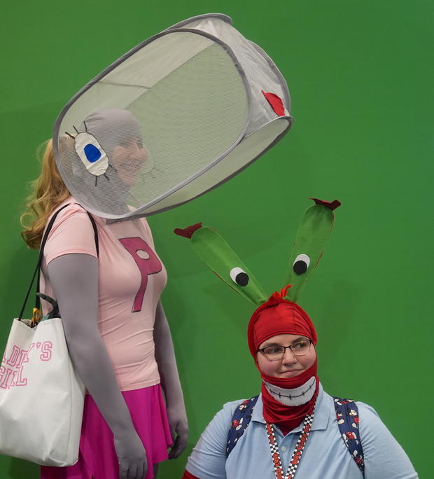 People wearing costumes and makeup attend the New York Comic Con 2024, one of the biggest events in U.S, as it kicks off at Javits Center in Manhattan, New York, United States on October 17, 2024. 