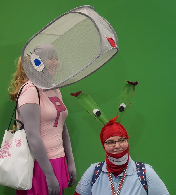 People wearing costumes and makeup attend the New York Comic Con 2024, one of the biggest events in U.S, as it kicks off at Javits Center in Manhattan, New York, United States on October 17, 2024.