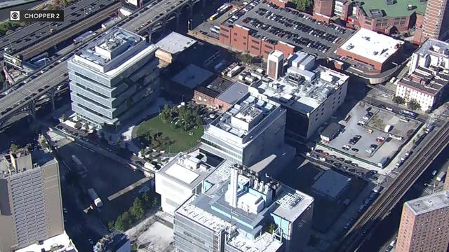 An aerial view of Columbia University in Harlem. 