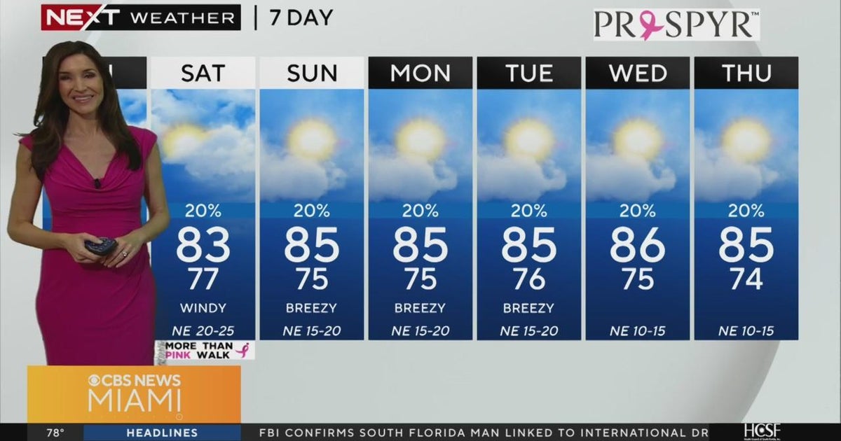 South Florida Weather for Friday 10/18/2024 7AM - CBS Miami