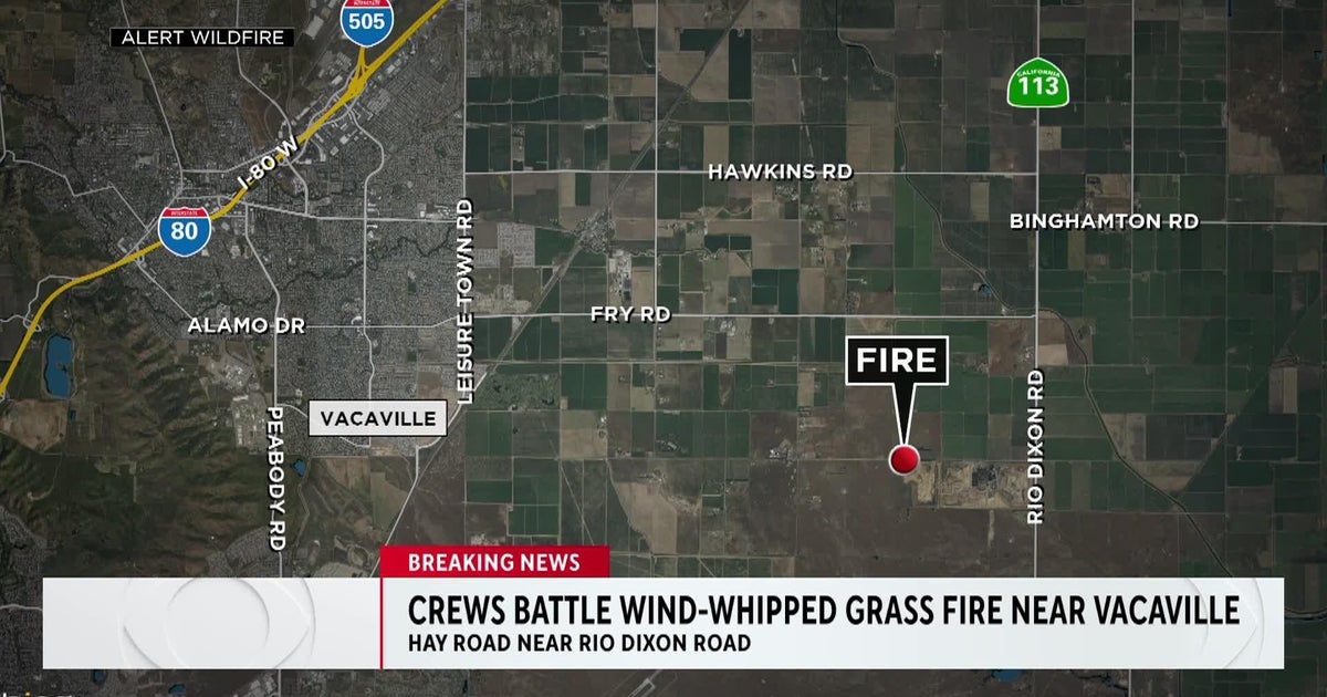 Wind-whipped Hay Fire Burns in Solano County