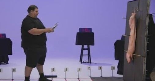 Knifethrowing video involving pig shown at OnlyFans model Courtney