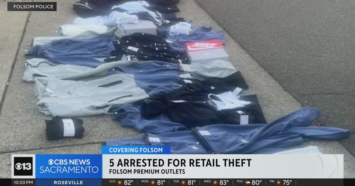 5 arrested for retail theft in Folsom