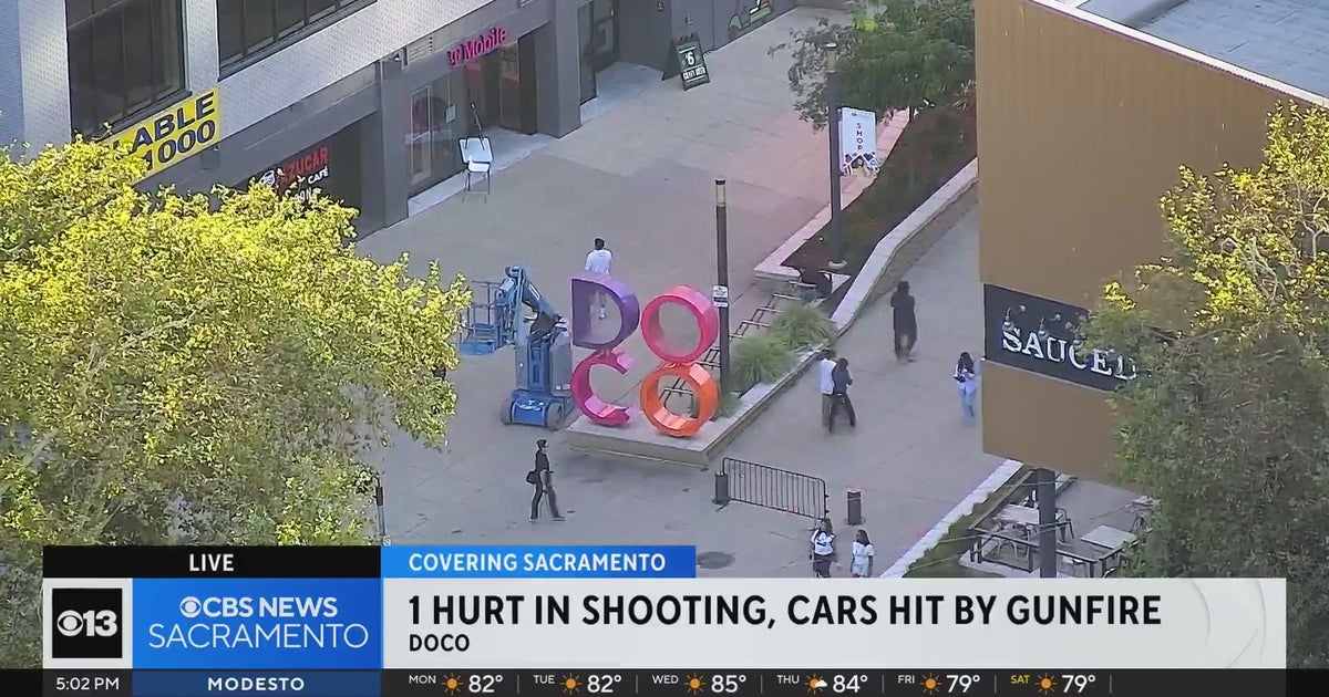 1 hurt in shooting, cars hit by gunfire at Sacramento's DoCo area - CBS ...