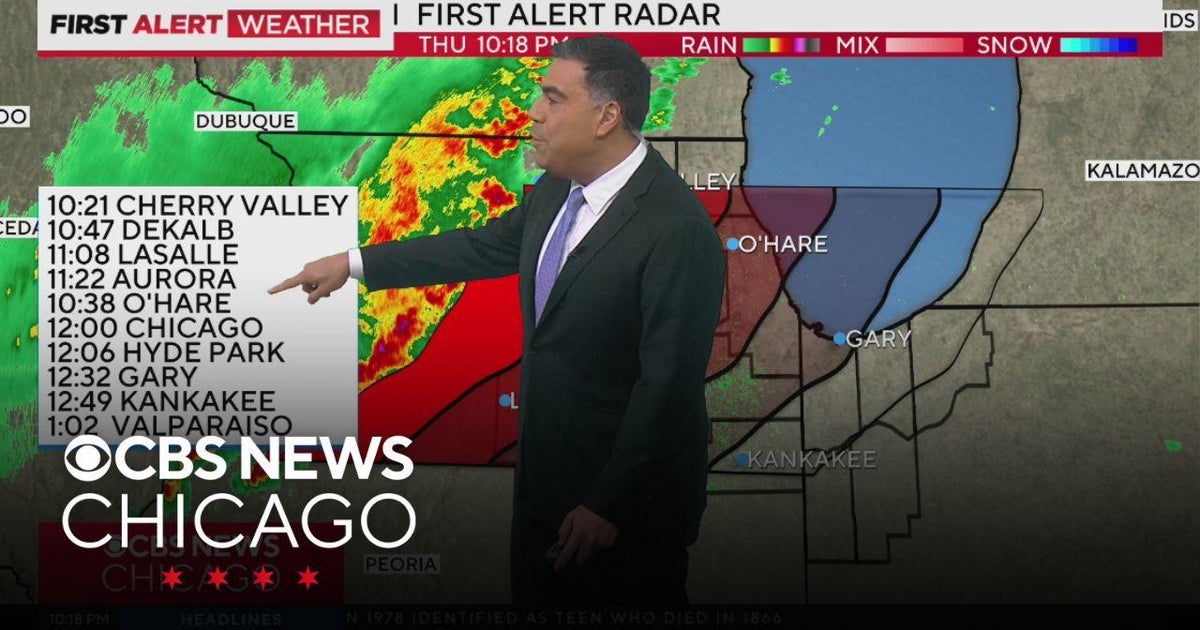 Storms coming overnight into Friday morning Chicago - CBS Chicago