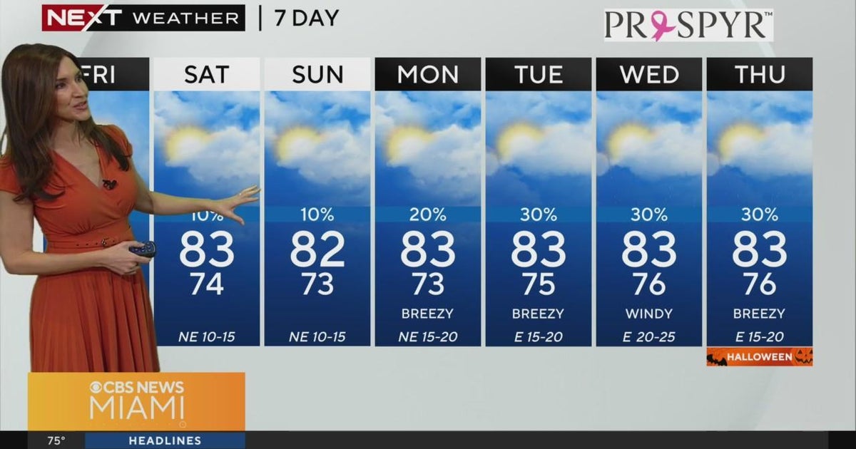 South Florida Weather for Friday 10/25/2024 - CBS Miami