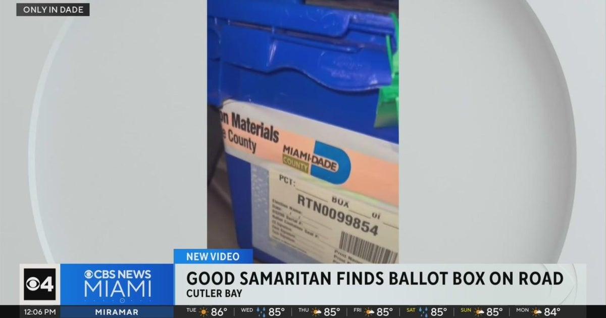 Miami-Dade ballots found in sealed container, bag on the side of a road